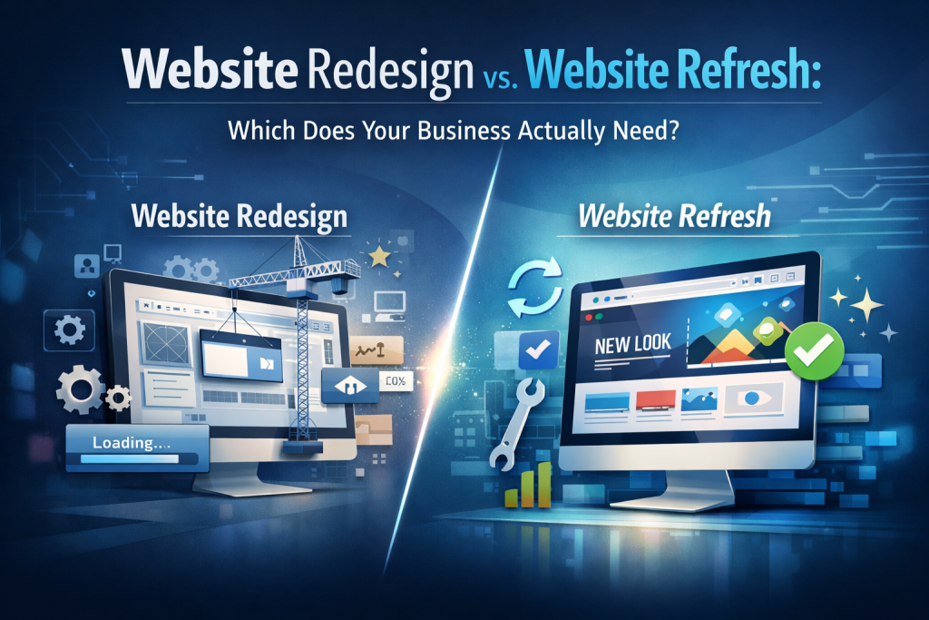 Website Redesign vs. Website Refresh: Which Does Your Business Actually Need?